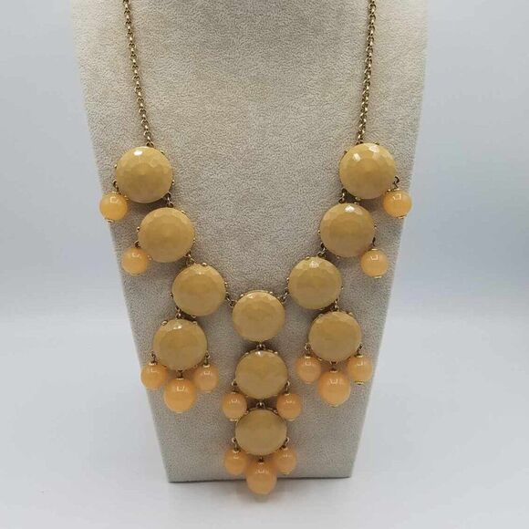 J Crew Jewelry - J Crew Long Beige Bib Necklace